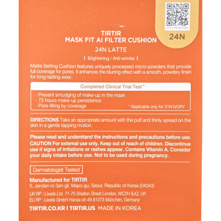Fond de ten 24N Latte, Mask Fit AI Filter Cushion, 18 g, Tir Tir 735540