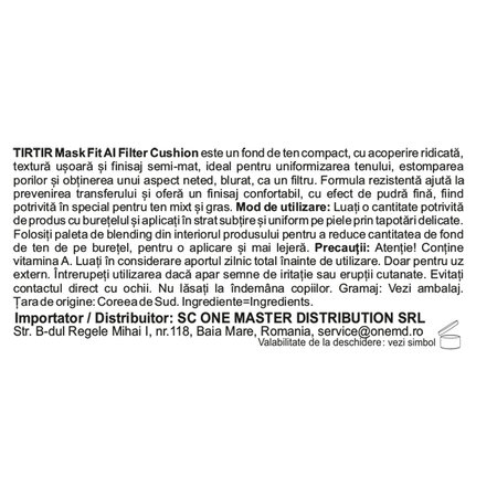 Fond de ten 19C Petal, Mask Fit AI Filter Cushion, 18 g, Tir Tir 735589