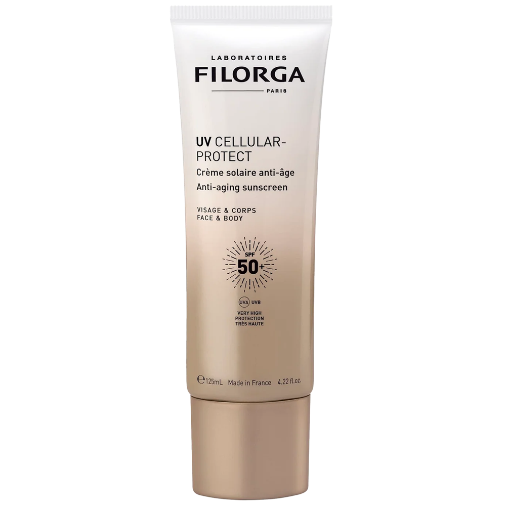 Crema anti-imbatranire cu SPF 50+ pentru fata si corp UV Cellular-Protect, 125 ml, Filorga