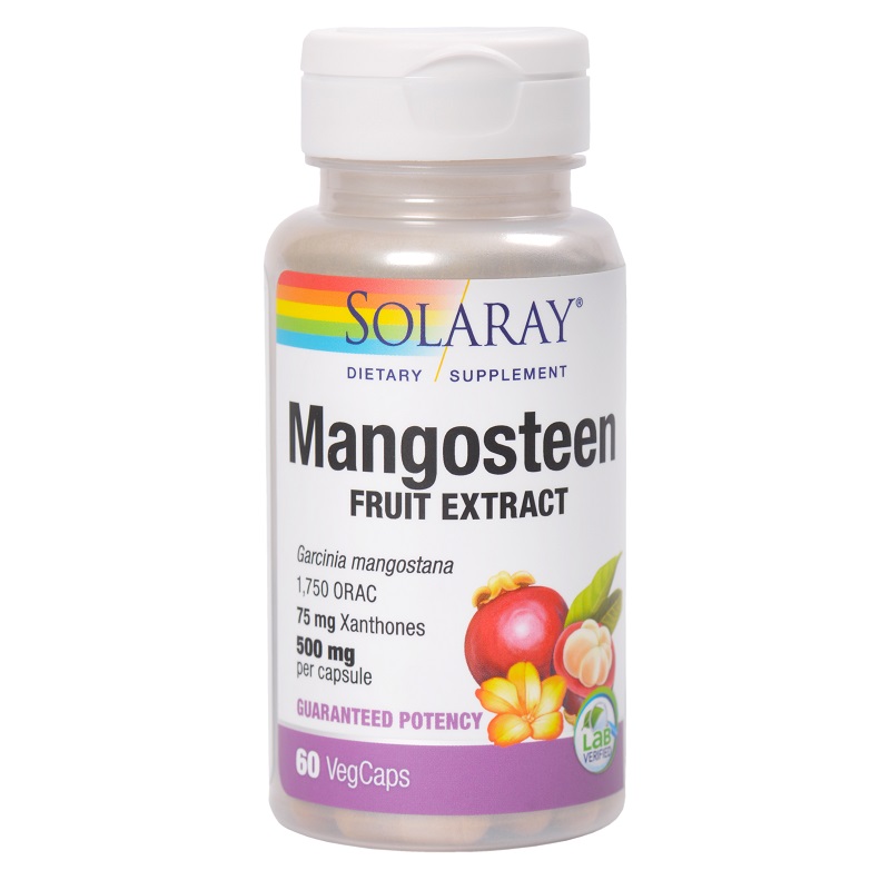 Mangosteen 500mg Solaray, 60 capsule, Secom