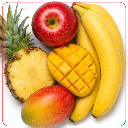 Piure pasteurizat cu mere, ananas, mango si banane Happy Gut, 180 g, Nutrino Lab 753866