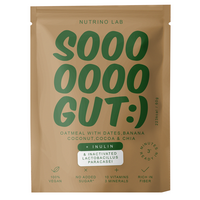 Amestec din fulgi de ovaz, curmale, banana si nuca de cocos So Gut Oatmeal, 60 g, Nutrino Lab
