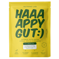 Amestec din fulgi de ovaz, curmale, mere si seminte de chia Happy Gut Oatmeal, 60 g, Nutrino Lab