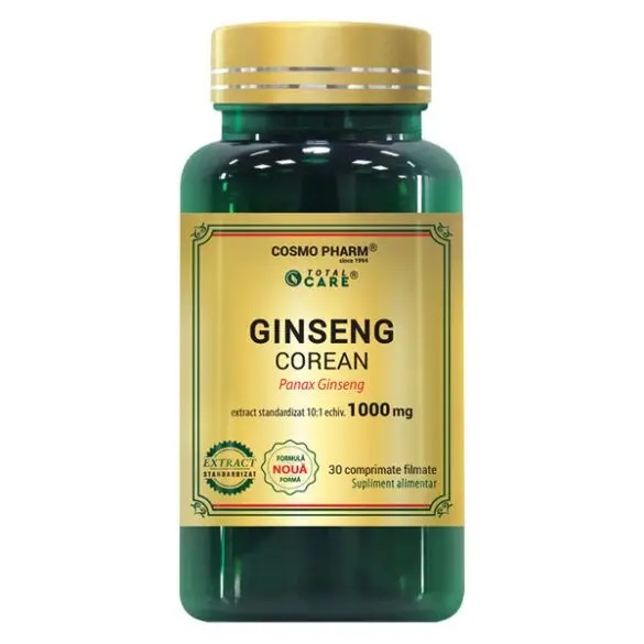 Premium Ginseng Corean 1000 mg, 30 tablete, Cosmopharm