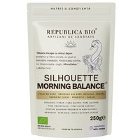 Pudra functionala din fulgi de ovaz, cacao, dovleac si canepa Silhouette Morning Balance, 250 g, Republica Bio