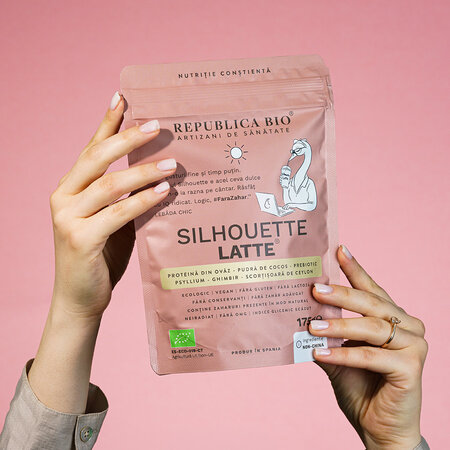 Pudra functionala cu aroma de banane Silhouette Rituals Latte, 175 g, Republica Bio 744672