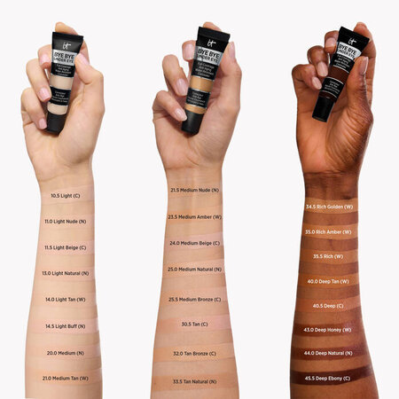 Corector anticearcan Nuanta 14.5 Light Buff Bye Bye, 12 ml, It Cosmetics 736485