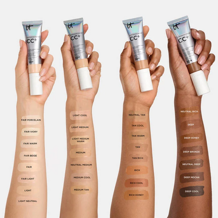 Crema colorata corectoare cu SPF50+ Medium CC+ Full-Coverage, 32 ml, It Cosmetics 736466