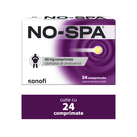 No-Spa, 40 mg, 24 comprimate, Sanofi 596564