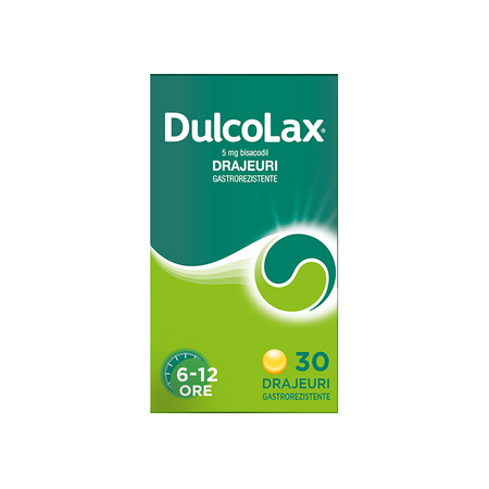Dulcolax, 5 mg, 30 drajeuri gastrorezistente, Sanofi