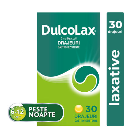 Dulcolax, 5 mg, 30 drajeuri gastrorezistente, Sanofi 611836