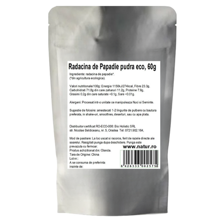 Pudra din radacina de papadie, 60 g, Obio 736633