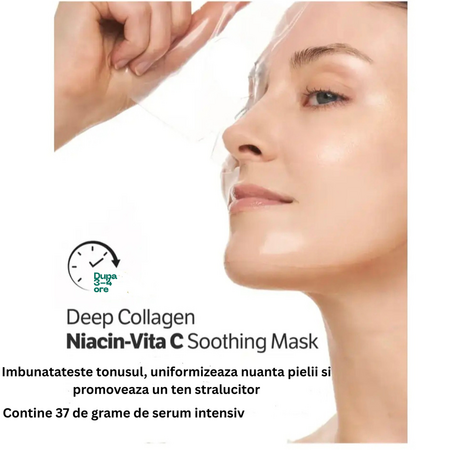 Masca hidrogel iluminatoare cu colagen, vitamina C si niacinamide Deep Collagen Brightening, 37 g, Sungboon Editor 741537