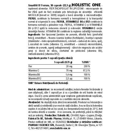 SmartHit IV Ferum, 30 capsule, Holistic One 736893