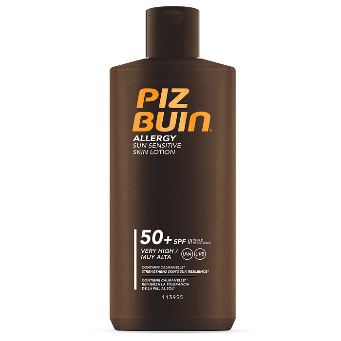 Lotiune de protectie solara pentru piele sensibila cu SPF 50+ Allergy, 200 ml, Piz Buin 