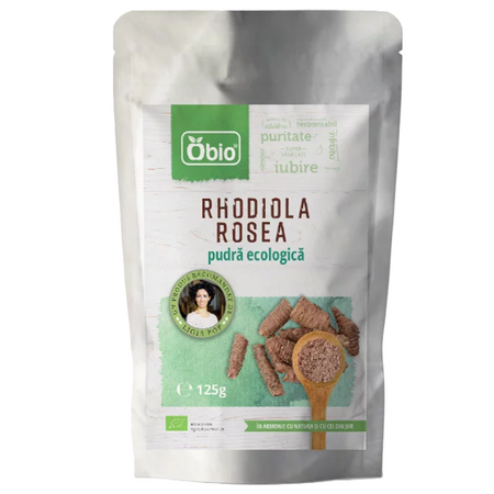 Rhodiola rosea pulbere raw, 125 g, Obio