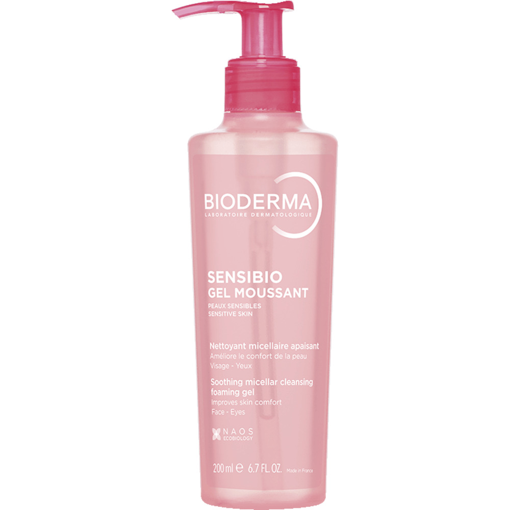 Gel spumant calmant si hidratant Sensibio, 200 ml, Bioderma