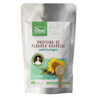 Pudra proteica din floarea soarelui, 125 g, Obio