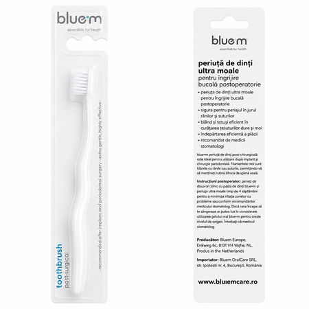 Periuta de dinti ultra-soft post-chirurgie, 1 bucata, Blue M 737347
