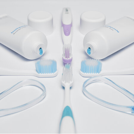 Periuta de dinti pentru copii ultra-soft, Roz, 1 bucata, Blue M 737358