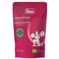 Mix proteic cu zmeura, 300 g, Obio