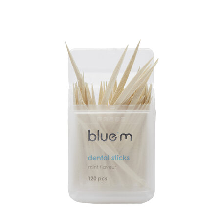 Scobitori mentolate pentru curatare interdentara3, 120 bucati, Blue M 737405