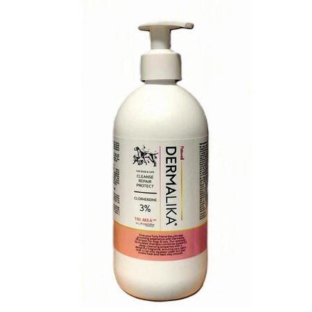 Sampon cu 3% CHDG pentru caini si pisici Dermalika, 500 ml, Petswell