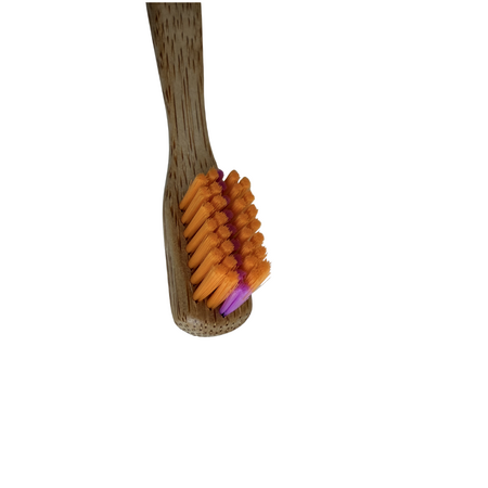 Periuta de dinti ortodontica din bambus 15+ ani, 6580 peri ultra-soft, Portocaliu, 1 bucata, Gingia 737470