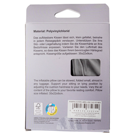 Perna gonflabila gri de calatorie, 1 bucata, Incase of Travel 737507