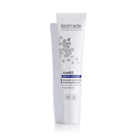 Crema de fata cu 14% Acid Azelaic + 6% Niacinamida AzeB3 Barrier Protect, 30 ml, Biotrade