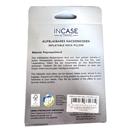 Perna gonflabila pentru gat, gri, 1 bucata, Incase of Travel 737676