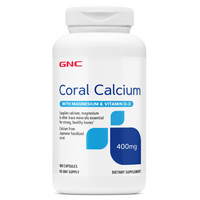 Calciu Coral, 400 mg, 180 capsule, GNC