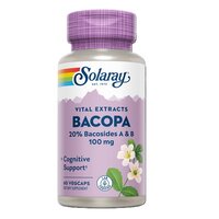 Bacopa Solaray, 100 mg, 60 capsule vegetale, Secom