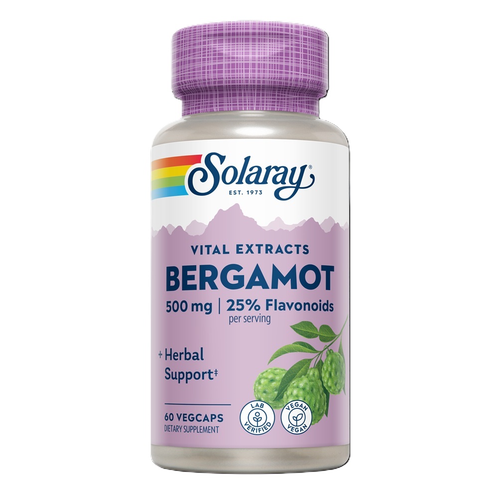 Bergamot Extract Solaray, 500 mg, 60 capsule vegetale, Secom
