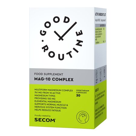 Mag-10 Complex Good Routine, 30 capsule vegetale, Secom
