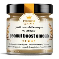Pasta de arahide coapte cu omega 7 Peanut boost omega Secretele Ramonei, 250 g, Laboratoarele Remedia