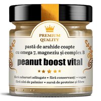 Pasta de arahide copate Peanut boost vital Secretele Ramonei, 250 g, Laboratoarele Remedia