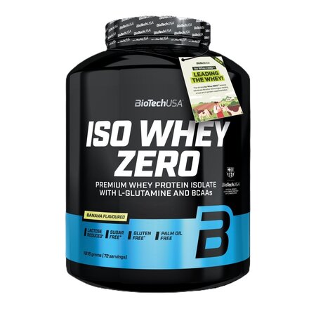 Pudra proteica cu aroma de banana Iso Whey Zero, 1816 g, BiotechUSA