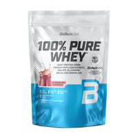 Pudra proteica 100% Pure Whey Strawberry, 400 g, BioTech USA