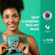 Masca exfolianta tip servetel pentru fata cu carbune activ, 3x7 g, Iroha 737983
