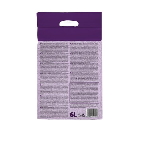Asternut igienic tofu pentru pisici Lavanda, 6 L, Kimmy The Cat 738056