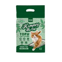Asternut igienic tofu pentru pisici Ceai Verde, 6 L, Kimmy The Cat