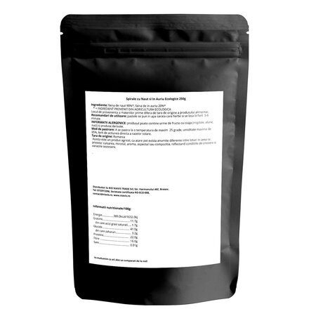 Paste spirale cu naut si in auriu ecologice, 250 g, Niavis 738191