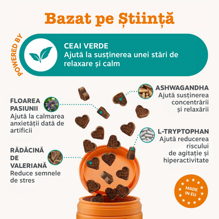 Calming Chews, 50 tablete masticabile, Zesty Paws 738243