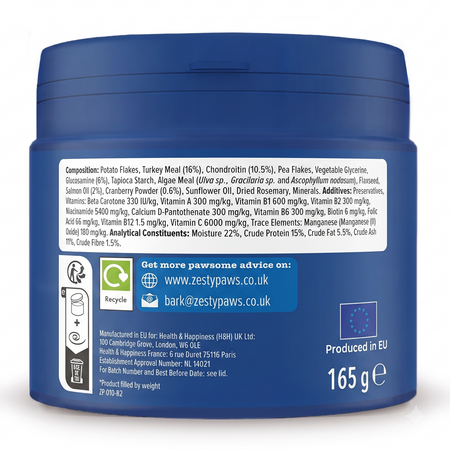 Supliment pentru caini seniori cu vitamine si probiotice Senior Advanced 9-in-1 Chews, 50 tablete masticabile, Zesty Paws 738321