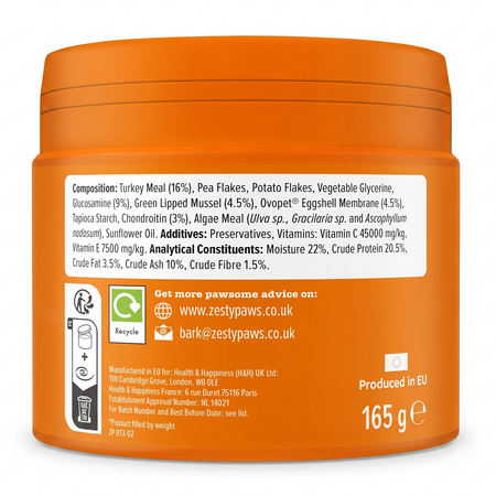 Supliment pentru articulatii si cartilaje la caini Hip & Joint Chews, 50 tablete masticabile, Zesty Paws 738328