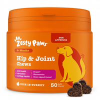 Supliment pentru articulatii si cartilaje la caini Hip & Joint Chews, 50 tablete masticabile, Zesty Paws
