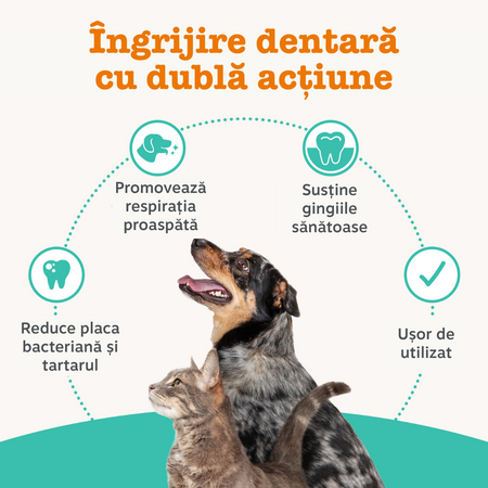 Pudra dentara pentru caini si pisici Plaque Defence Dental, 150 g, Zesty Paws 738384