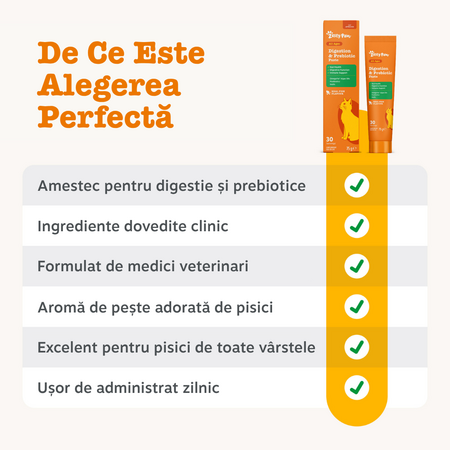 Pasta pentru digestie la pisici Digestion & Prebiotic, 75 g, Zesty Paws 738411