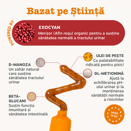 Pasta pentru sistemul urinar si renal la pisici Urinary & Renal Care, 75 g, Zesty Paws 738577